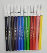 Load image into Gallery viewer, Faber Castell Fibre-Tip Pen Wallet of 12 Assorted