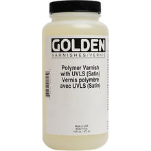 Load image into Gallery viewer, GOLDEN Polymer Varnish with UVLS (Satin)