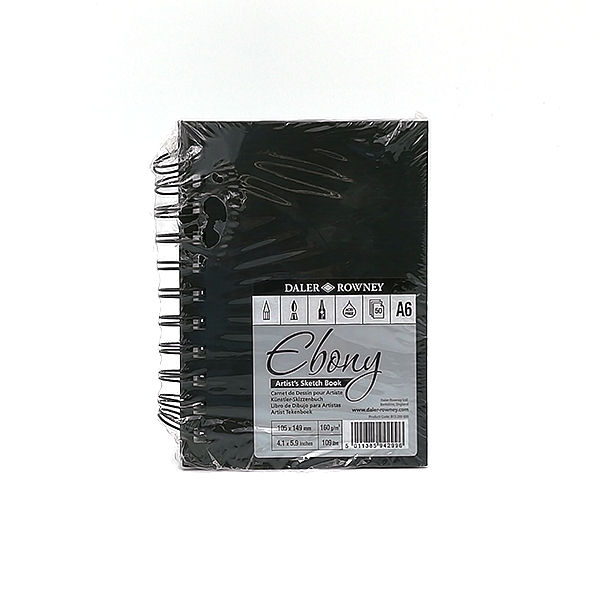 Daler-Rowney A6 Hardback Spiral Sketch Book – Portrait, 160gsm Cartridge Paper, 30 Sheets - View #3
