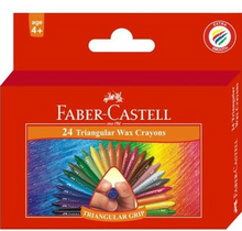 Load image into Gallery viewer, Faber Castell Wax Crayons Triangular