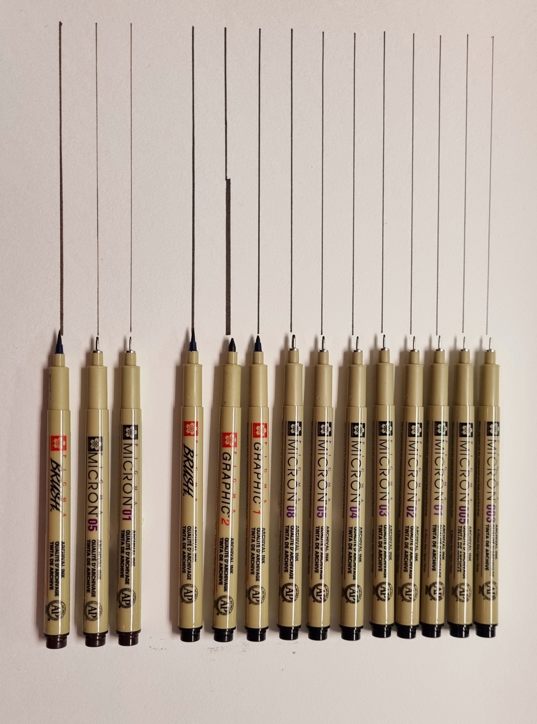 Sakura Pigma Micron Pens & Brushes