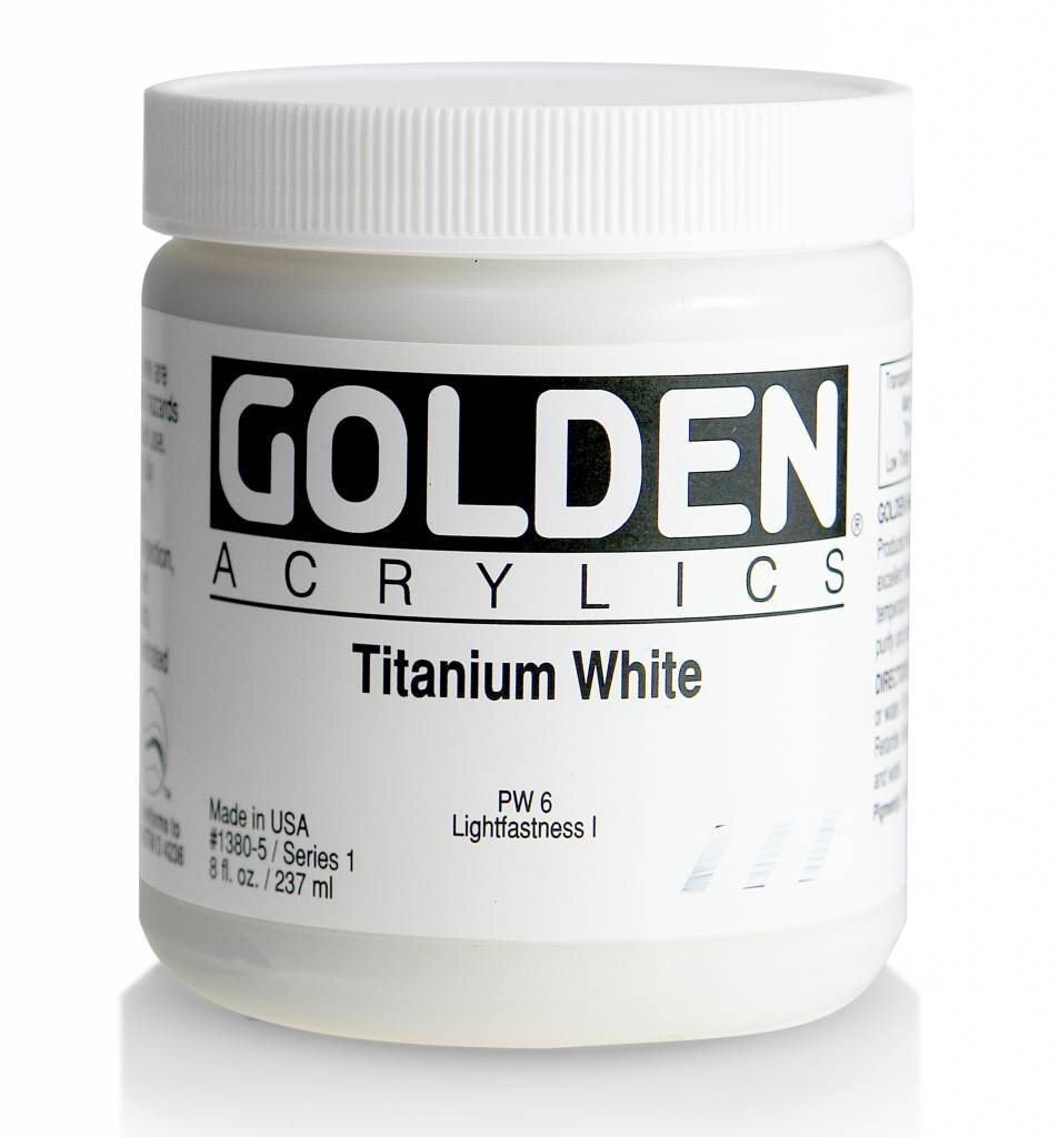 GOLDEN Acrylic Titanium White 237ml