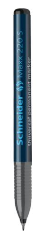 Schneider Maxx 224 M Universal-Marker (permanent, Cap-Off-Ink, nachfüllbar, 1,0 mm) 10er Packung schwarz