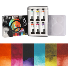 Load image into Gallery viewer, GOLDEN Qor Watercolors Sets