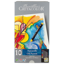 Load image into Gallery viewer, Brevillier's Cretacolor Aqua Stic Aquarelle Oil Pastels 10 Pack