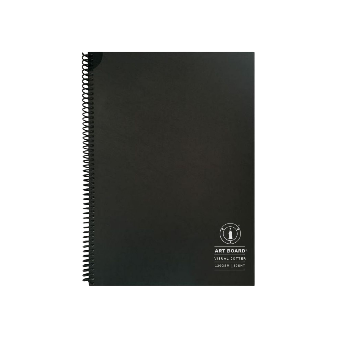 Art Board Hard Cover Spiral Bound Visual Jotters