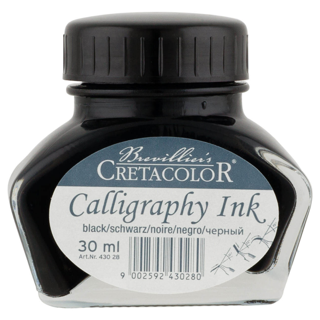 Brevillier's Cretacolor Calligraphy Ink Black 30ml