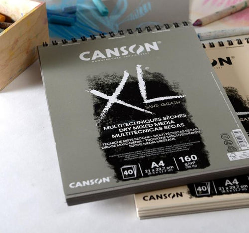 Canson XL Sand Grain Dry Mixed Media Pads A3
