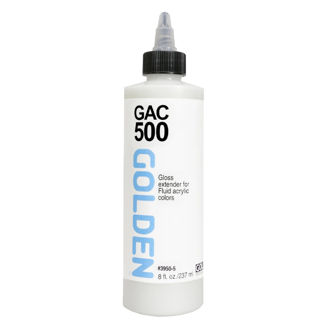 GOLDEN GAC500 Gloss Extender for Fluid Acrylic Colours 237ml (Discontinued)