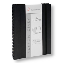 Load image into Gallery viewer, Hahnemuhle Sketch Diary Spiral Black 120gsm