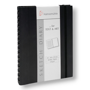 Hahnemuhle Sketch Diary Spiral Black 120gsm