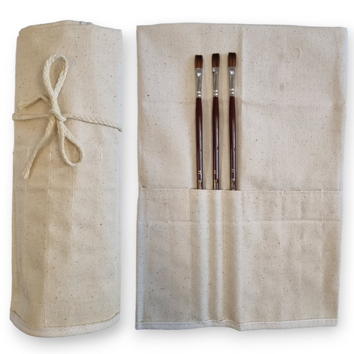 Prime Art Canvas Roll Up Paint Brush Holder