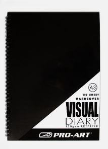 Pro Art Visual Diary 120gsm Hard Cover 50sheets