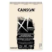 Load image into Gallery viewer, Canson XL Sand Grain Dry Mixed Media Pads A3