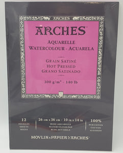 Arches Watercolour Paper Pads 300g Natural White