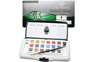 Daler Rowney Artist Watercolour Set 20 Half Pan