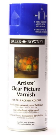 Daler-Rowney Artists' Clear Picture Aerosol Varnish Oil & Acrylic 400ml