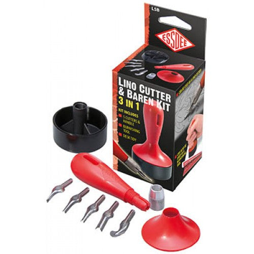 Essdee Lino Cutter & Baren Kit with 5 Blades