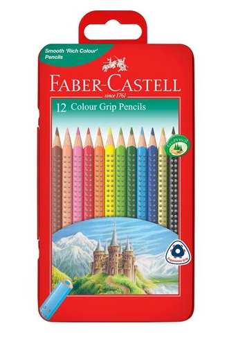 Faber Castell Grip Colour Pencils Box of 12