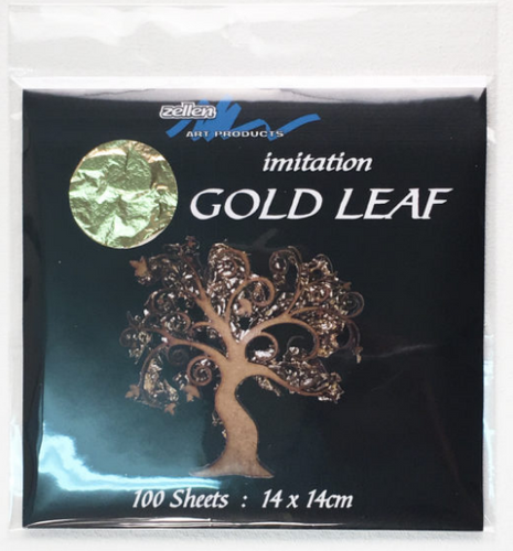 Zellen Imitation Metallic Leaf 140mm x 140mm 25 Sheets