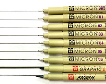 Load image into Gallery viewer, Sakura Pigma Micron Pens &amp; Brushes