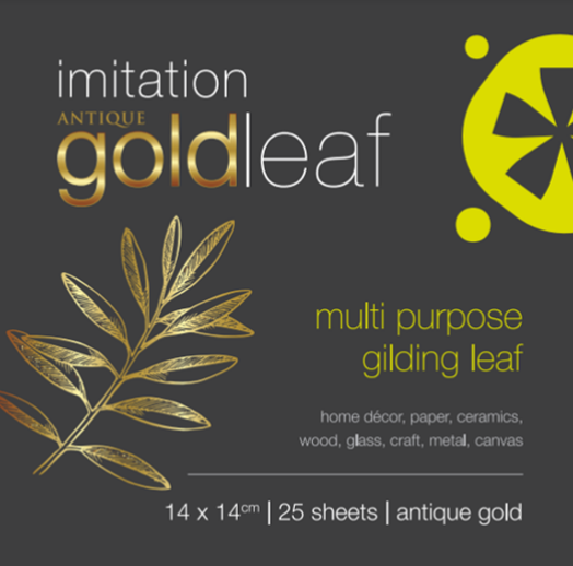 Prime Art Imitation Gilding Leaf 140mm x 140mm 25 pages