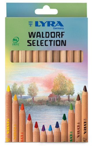 LYRA Super FERBY Unlacquered Waldorf Selection box 12 pcs
