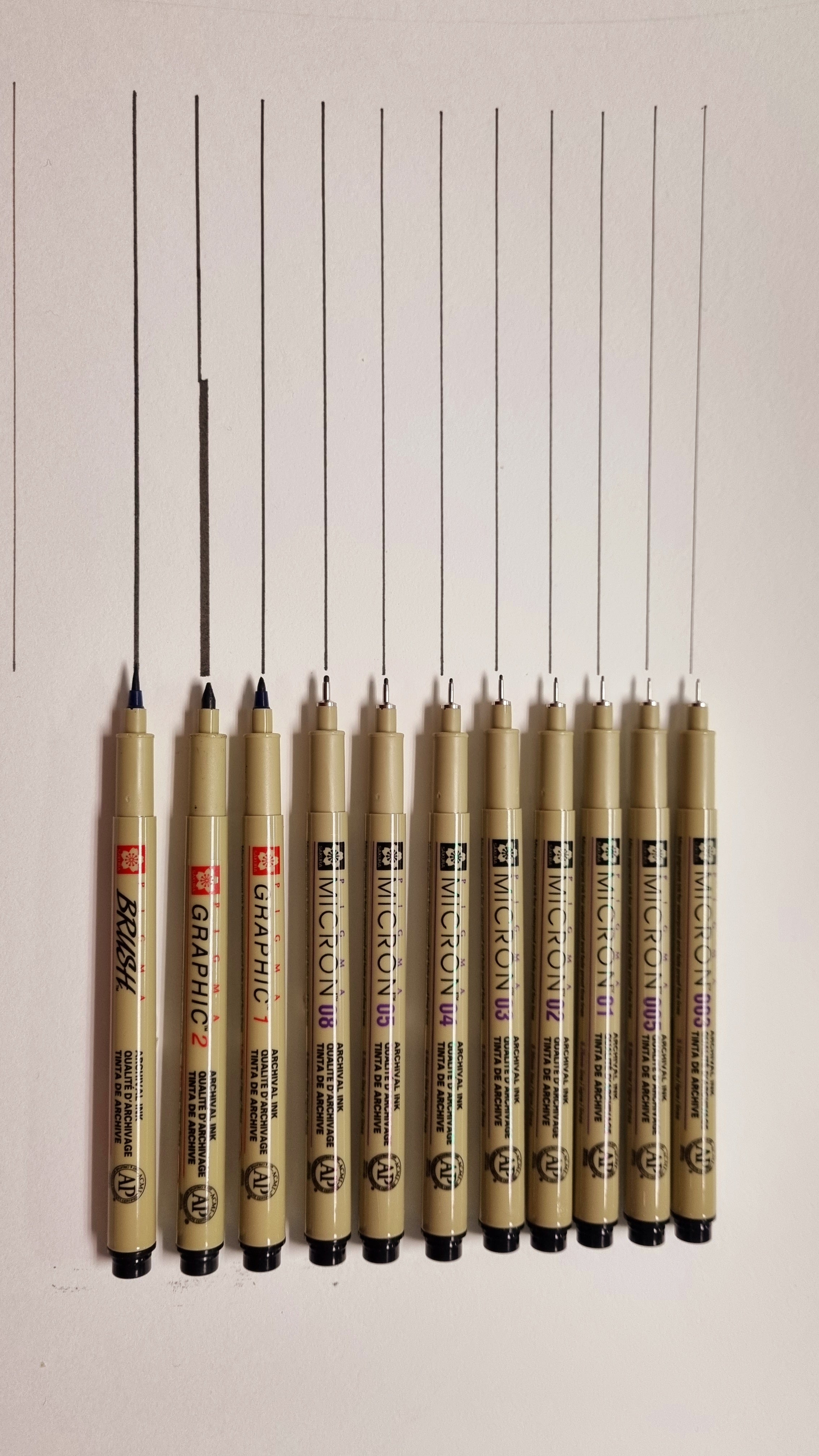 Sakura Pigma Micron Pens & Brushes