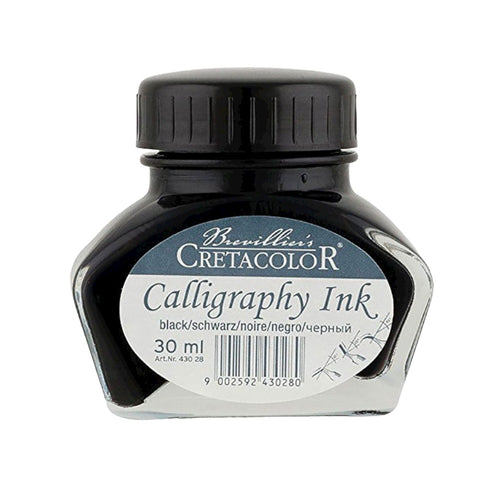 Brevillier's Cretacolour Calligraphy Black Ink 30ml