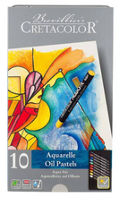 Load image into Gallery viewer, Brevillier&#39;s Cretacolor Aquarelle Oil Pastels 10 Pack