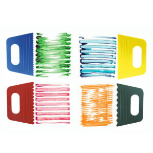 Prime Art Paint Scrapers - 4 Patterns