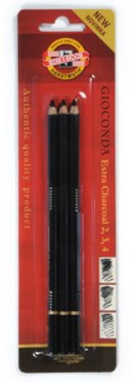 Koh-I-Noor Gioconda Extra Charcoal 3 Set (2,3,4)