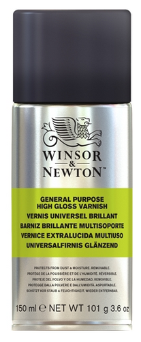 Winsor & Newton All Purpose High Gloss Varnish Spray 150ml