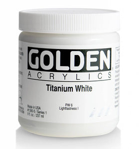 GOLDEN Acrylic Titanium White 237ml